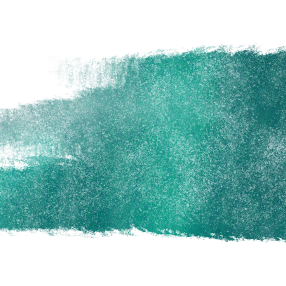 Textured Cyan stroke flowing into gentle watercolor washes png