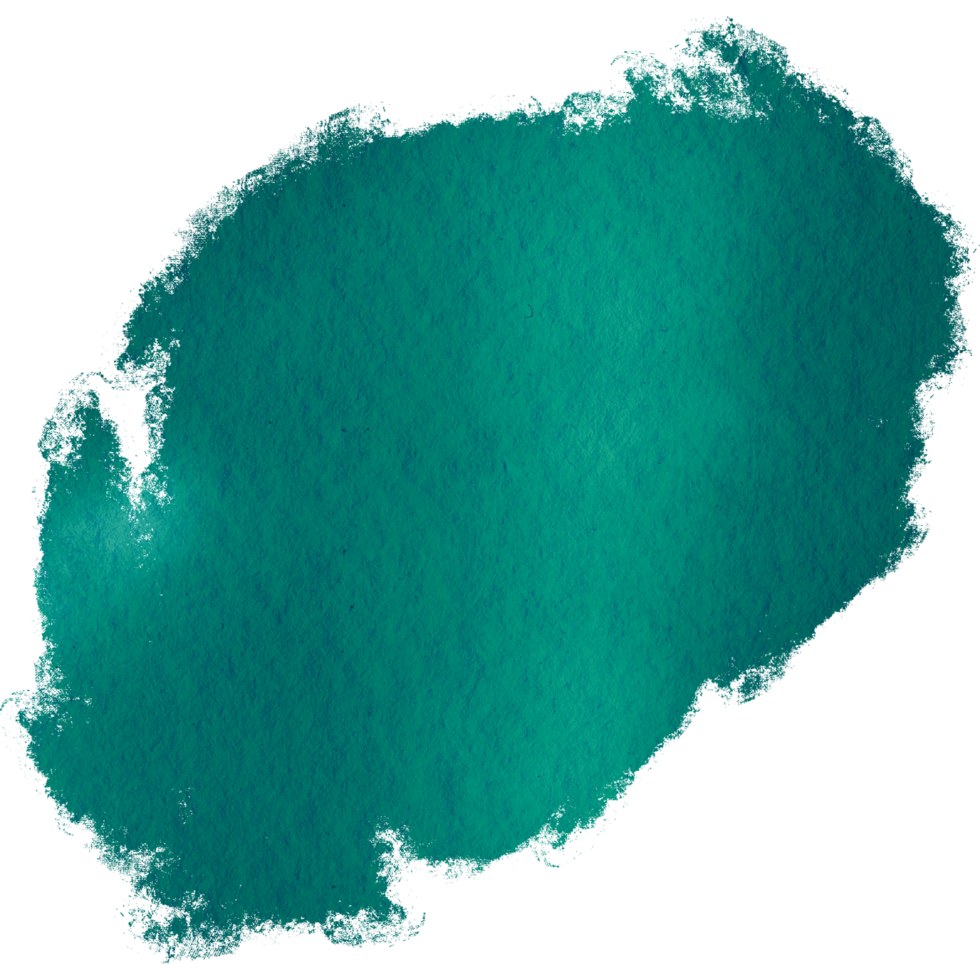 A gritty Cyan brushstroke fading into gentle watercolor washes png