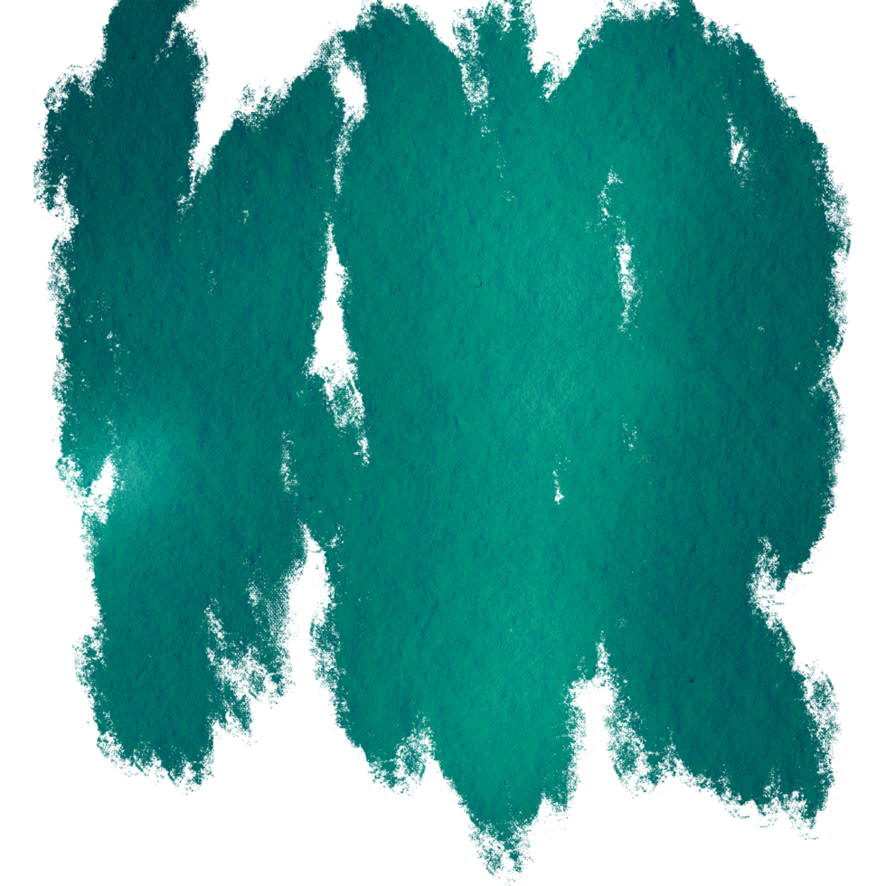Cyan brush stroke with gritty texture fading into gentle watercolor hues png