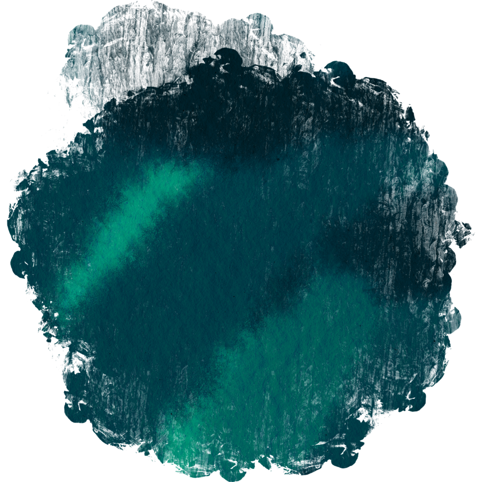 Textured Cyan stroke flowing into smooth watercolor gradients png