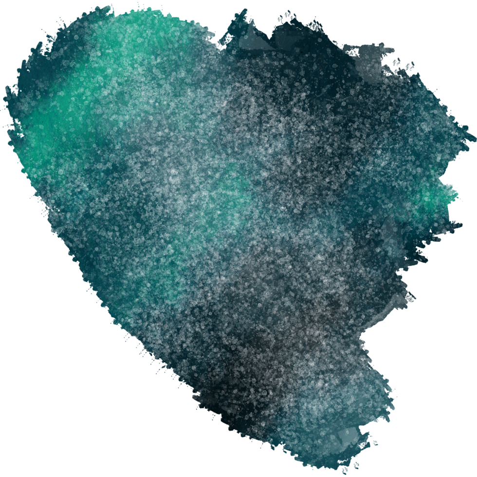 A textured Cyan stroke blending into delicate watercolor tones png