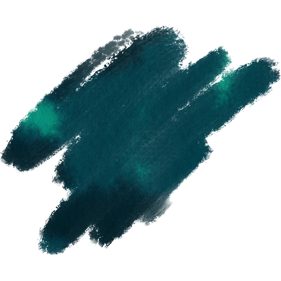 Textured Cyan stroke evolving into soft watercolor gradients png