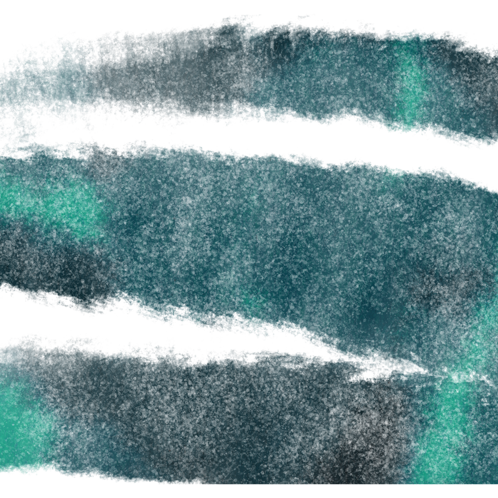 A textured Cyan brushstroke transitioning into delicate watercolor gradients png
