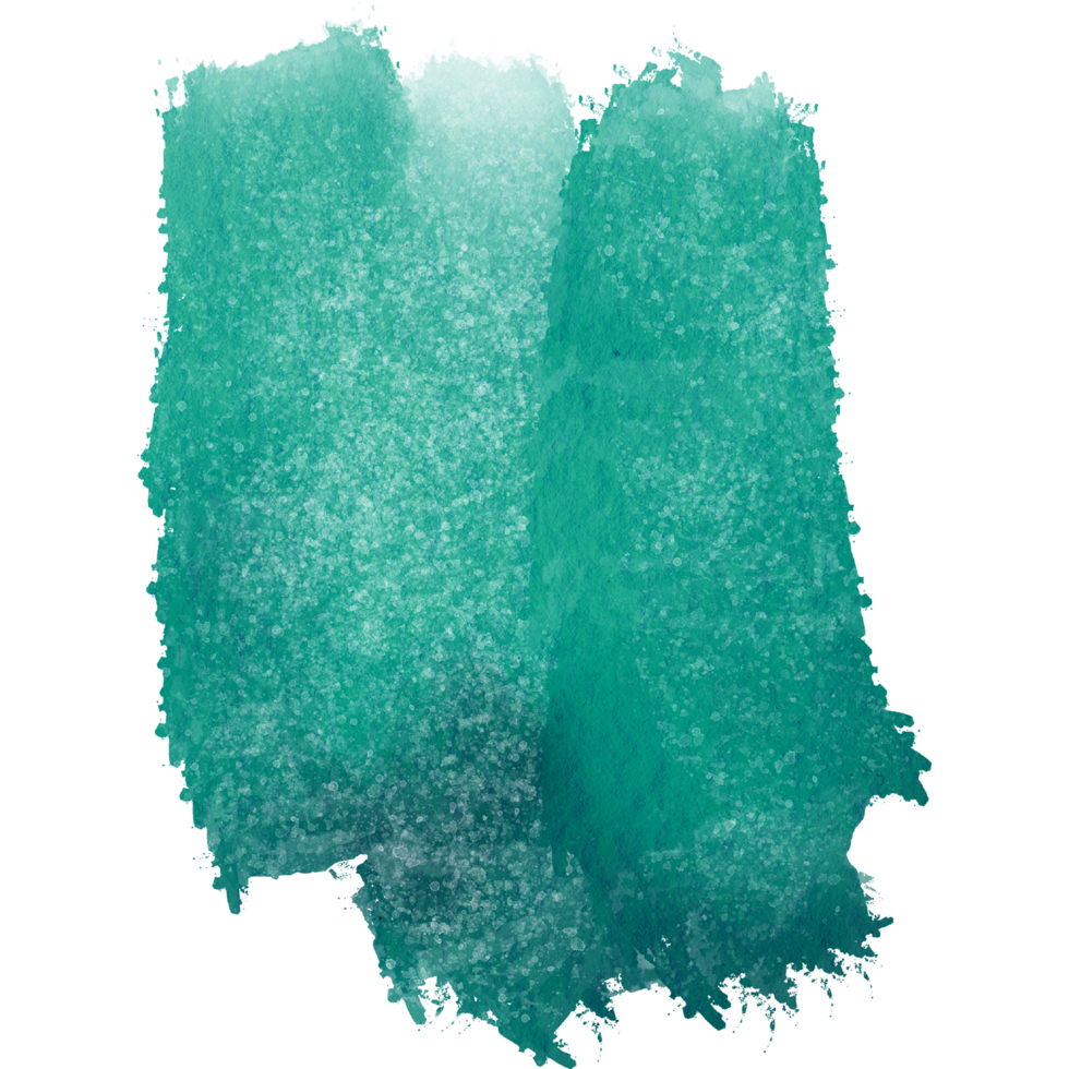 A textured Cyan stroke transitioning into fluid watercolor gradients png