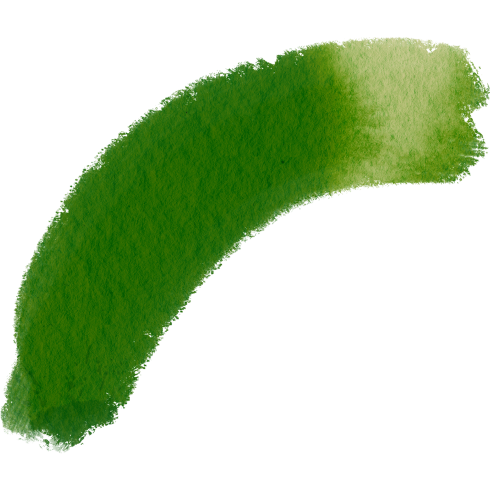 A bold Green brush stroke with raw grunge textures and a soft watercolor effect png