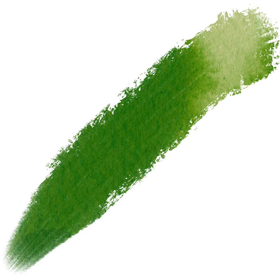 A faded Green brush stroke with rugged edges and a smooth watercolor effect png