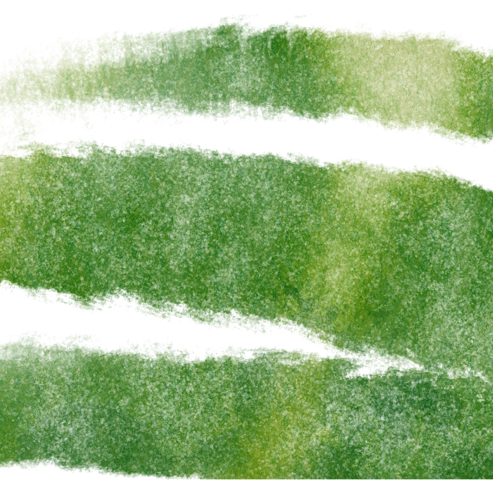 A rugged Green brush stroke with faded edges and a soft watercolor effect png