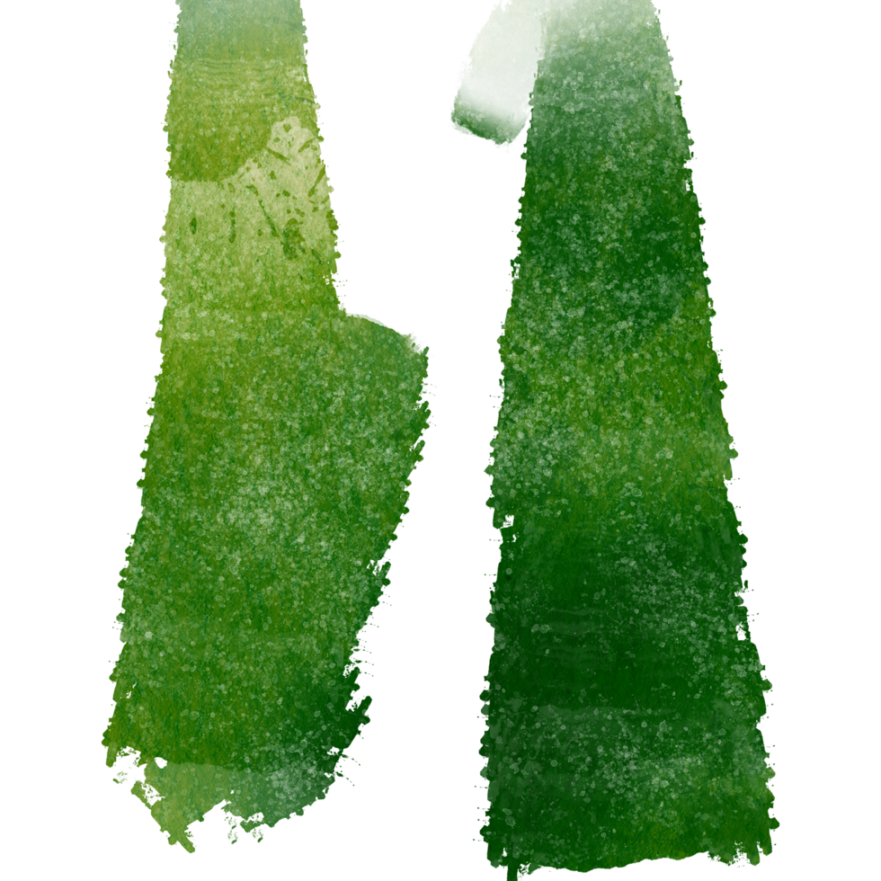 Faded Green brush stroke with a rough texture and smooth subtle blending png
