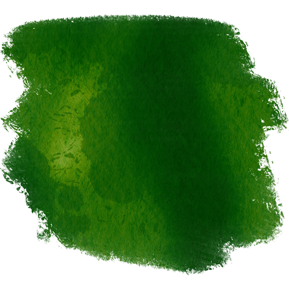 Smooth Green brush stroke with rugged grunge textures and soft blending png