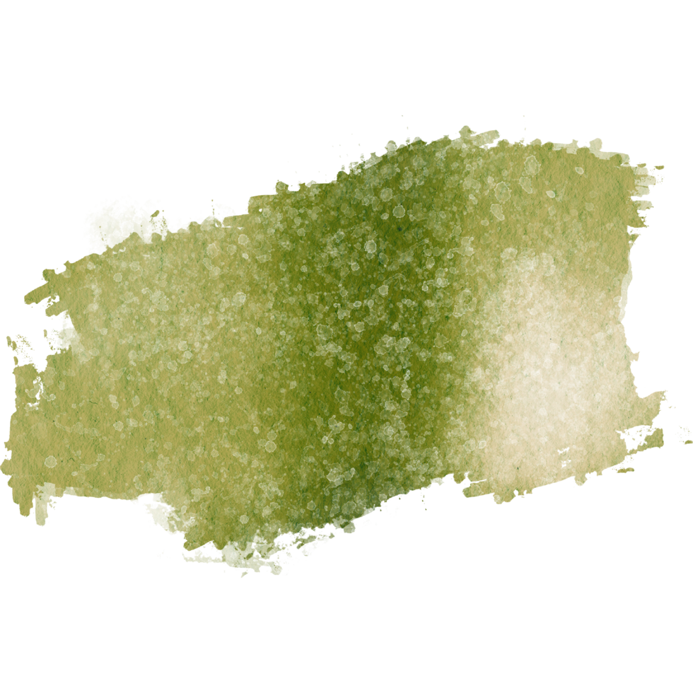 Hand drawn Green watercolor strokes merging into rugged bold grunge inspired details png
