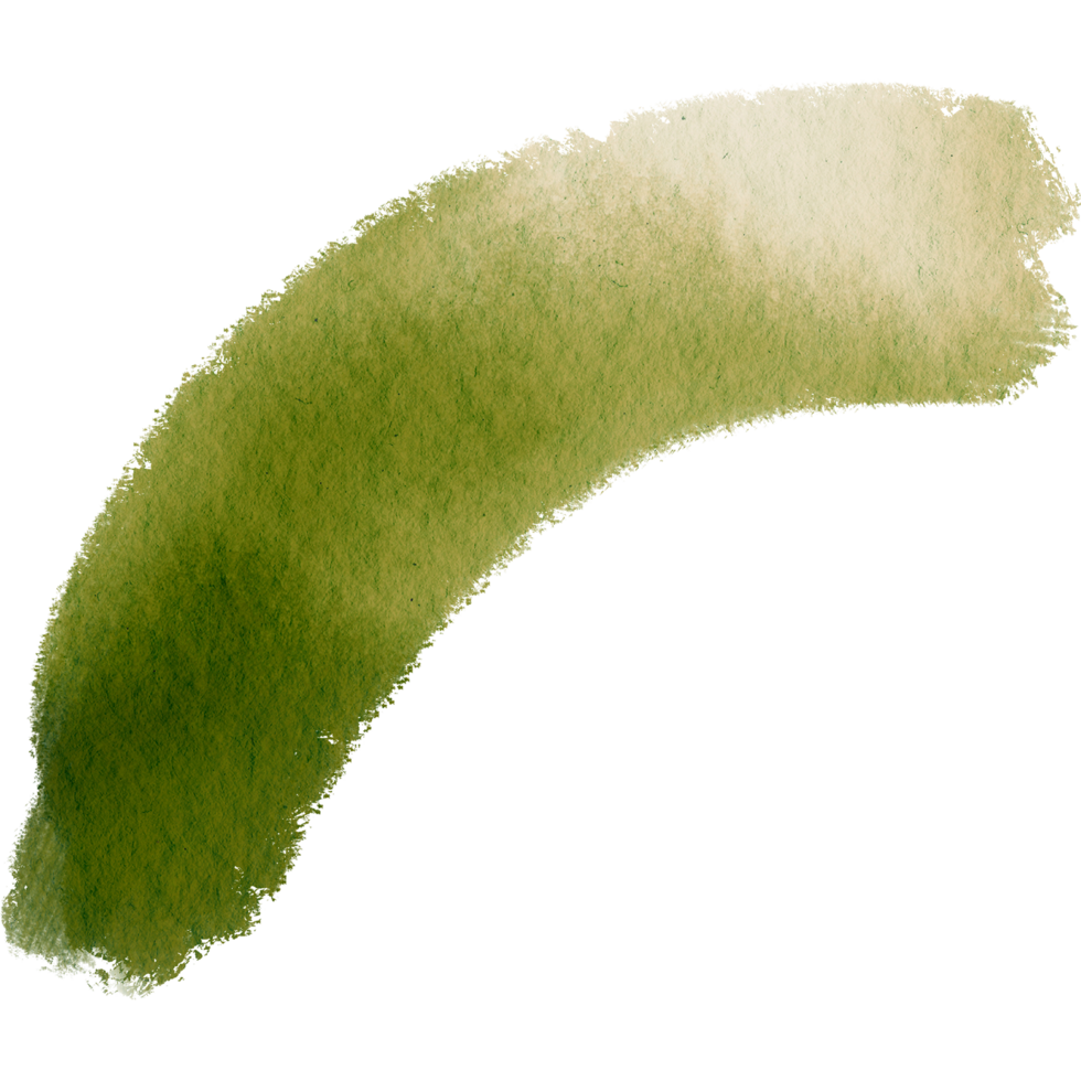 Beautiful Green watercolor brush strokes merging into bold raw grunge finishes png