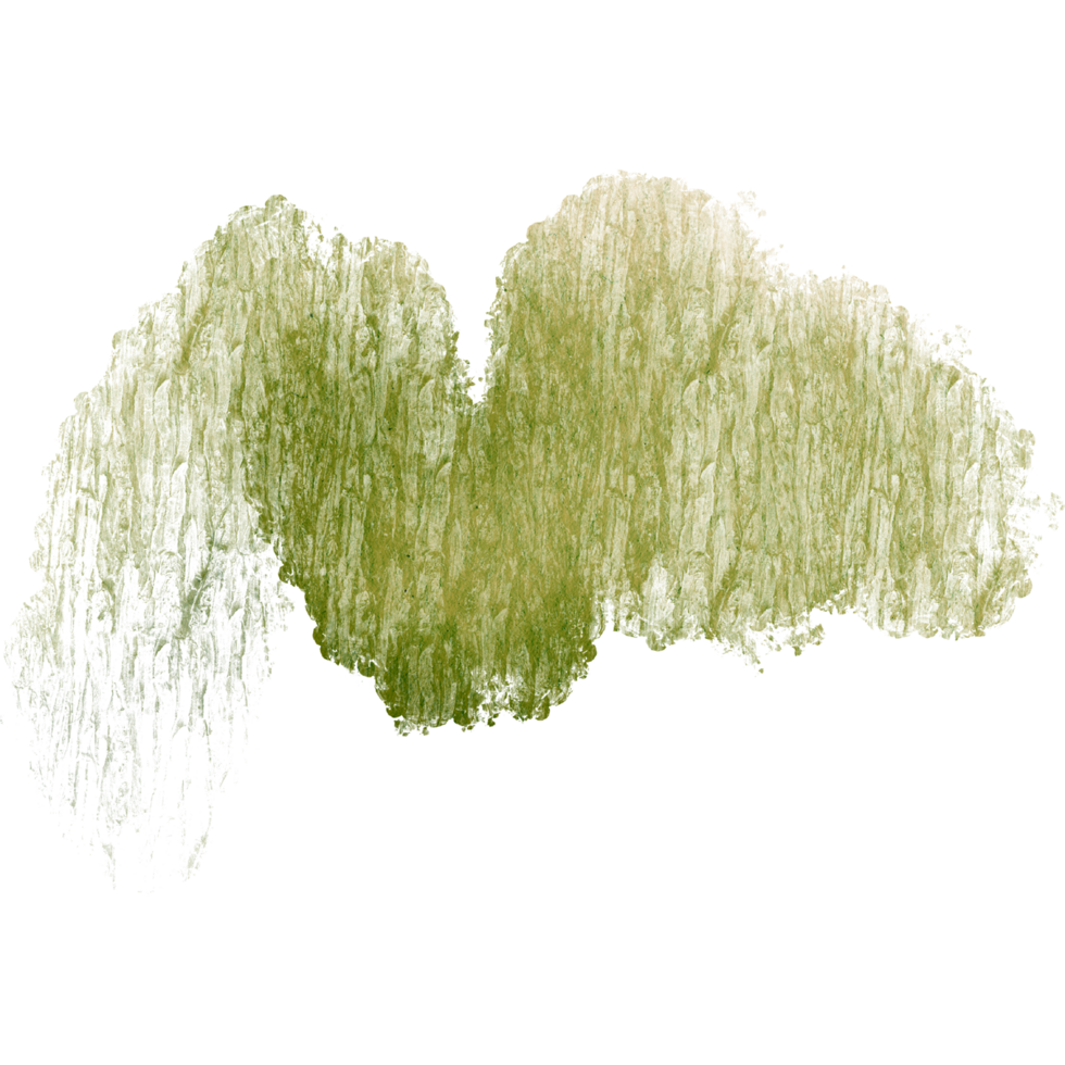 A stunning Green watercolor stroke with soft transitions into textured grunge marks png