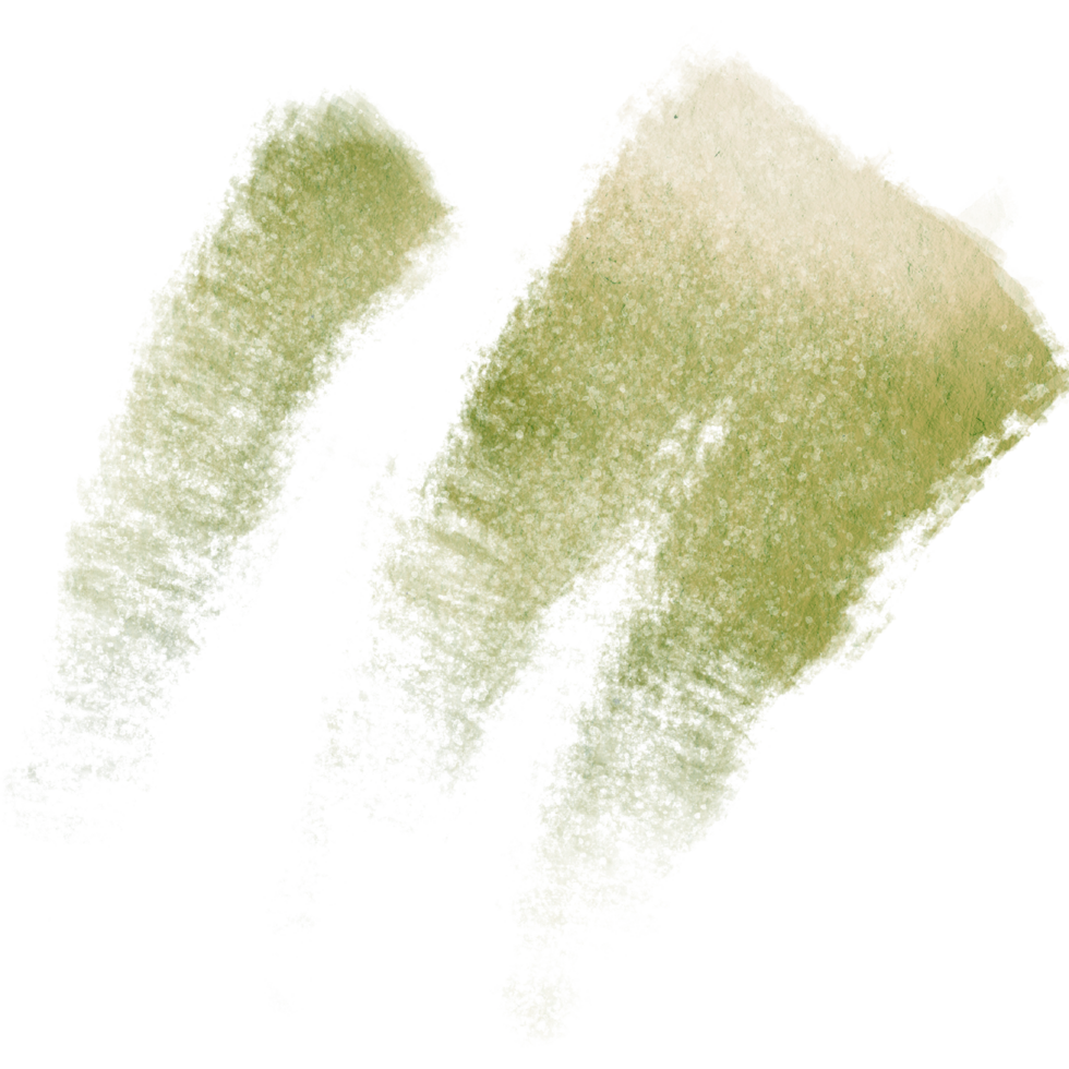 Gorgeous Green watercolor brush strokes with raw textured grunge effects png