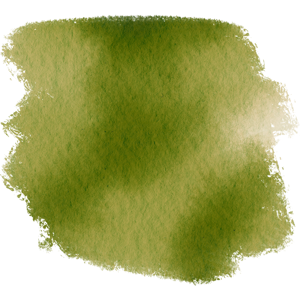Beautiful Green watercolor strokes blending into rough textured grunge edges png