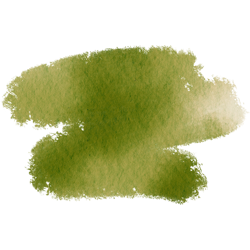Soft Green watercolor brush strokes fading into rugged bold grunge textures png