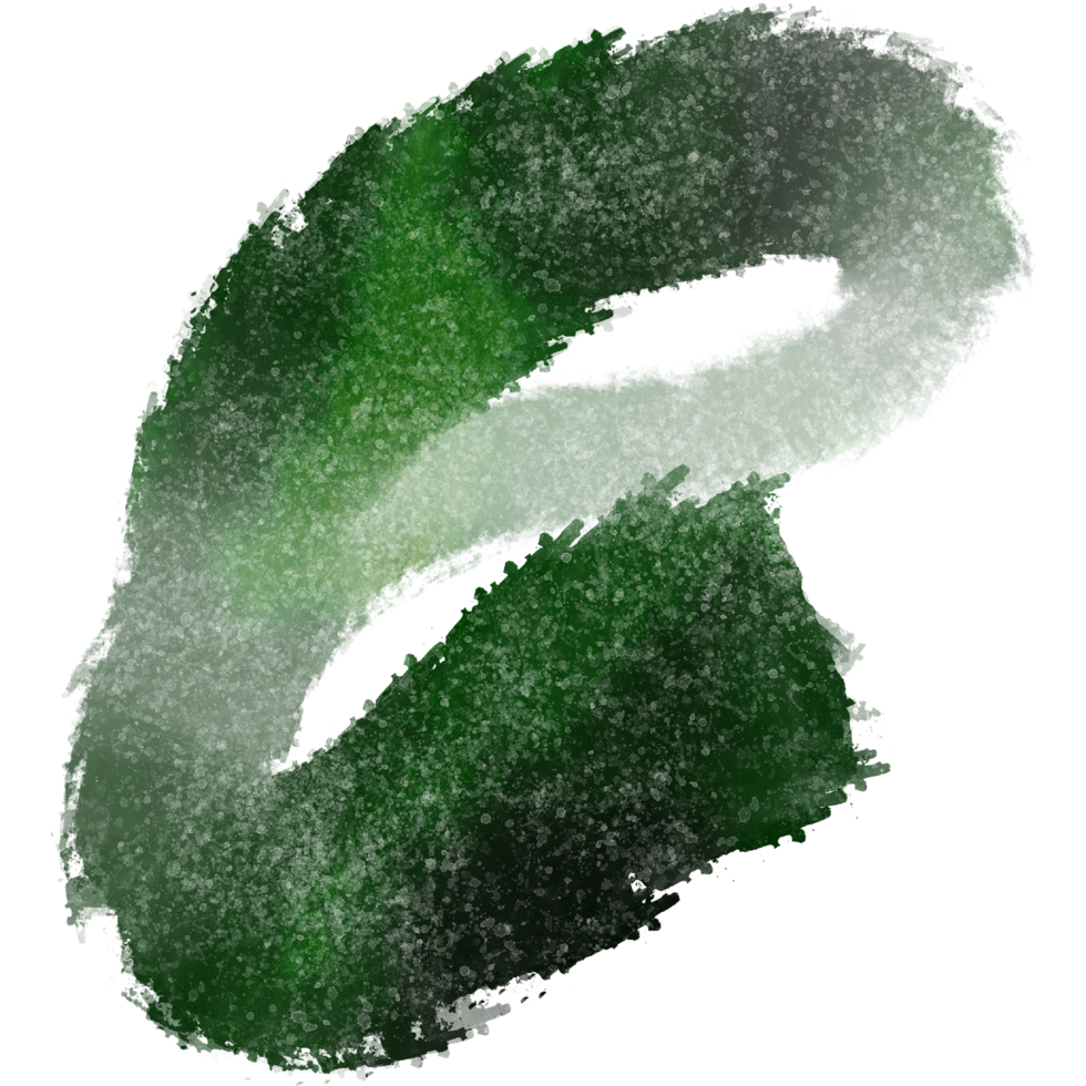 Gorgeous Green watercolor strokes blending into bold rugged grunge inspired marks png