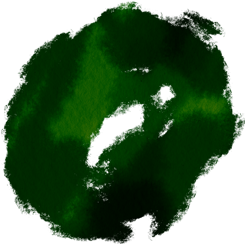 Beautiful Green watercolor strokes blending into rough textured grunge details png
