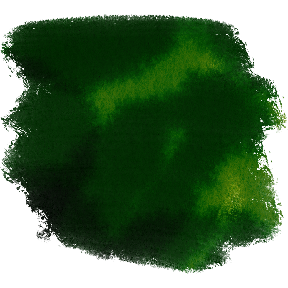 A soft Green watercolor transitioning into rough textured grunge inspired details png