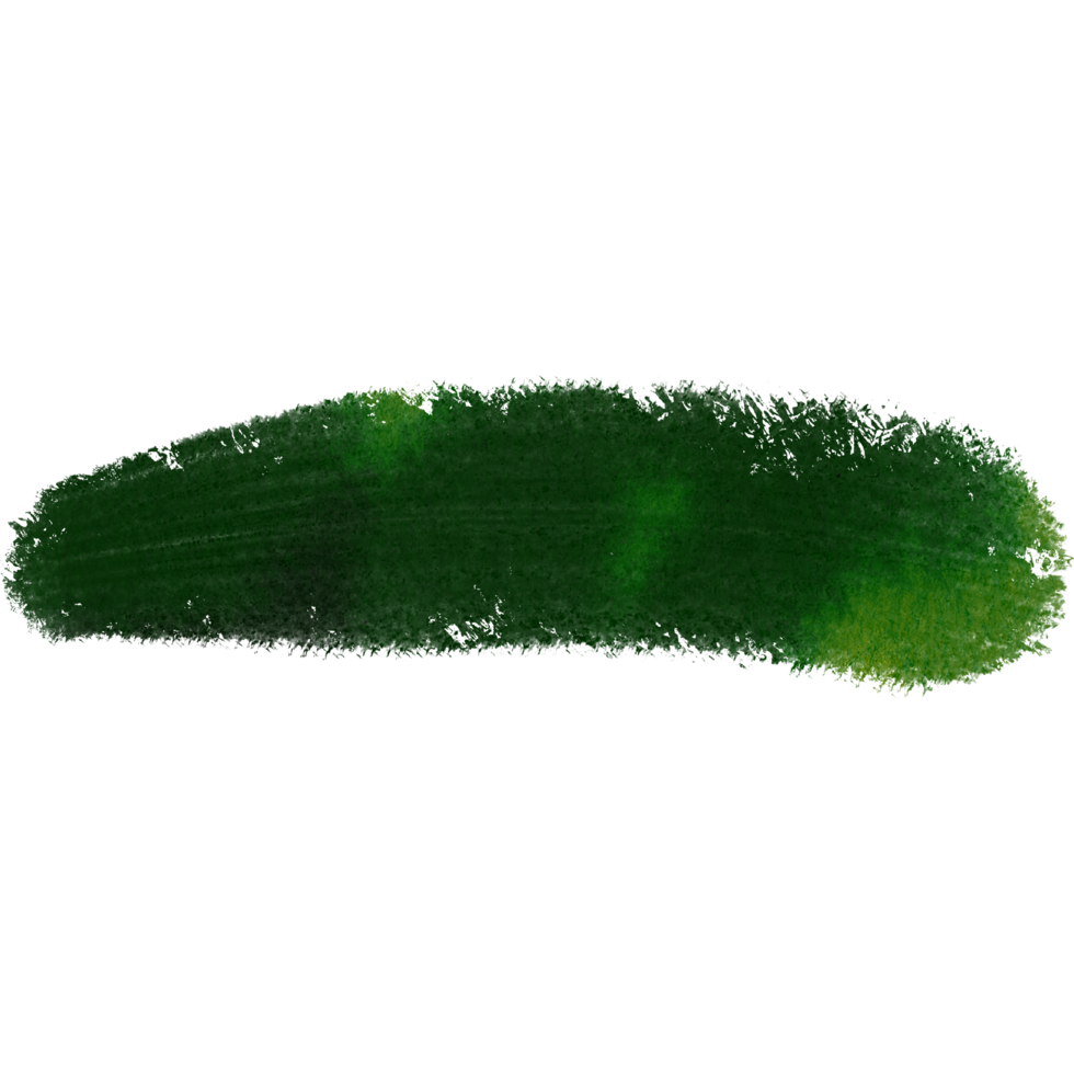 A soft Green watercolor stroke dissolving into gently textured grunge effects png