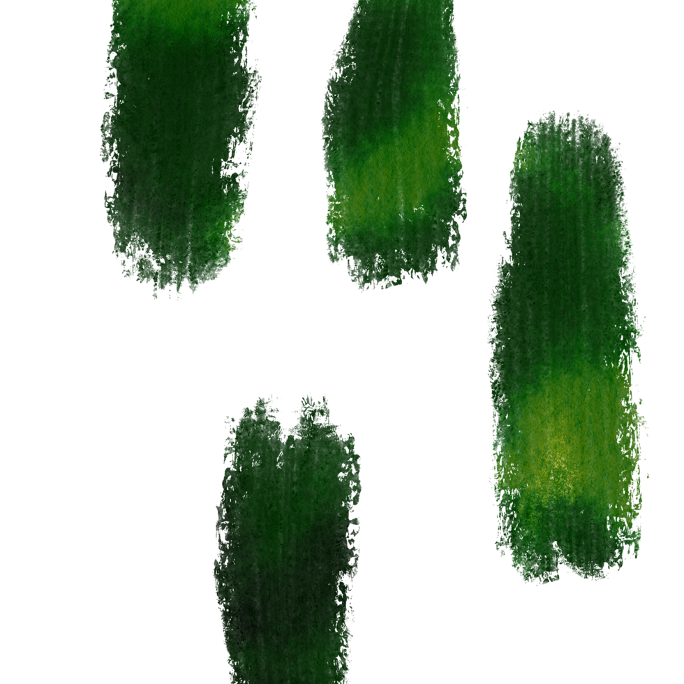 A soft Green watercolor blending into textured grunge finishes with subtle transitions png