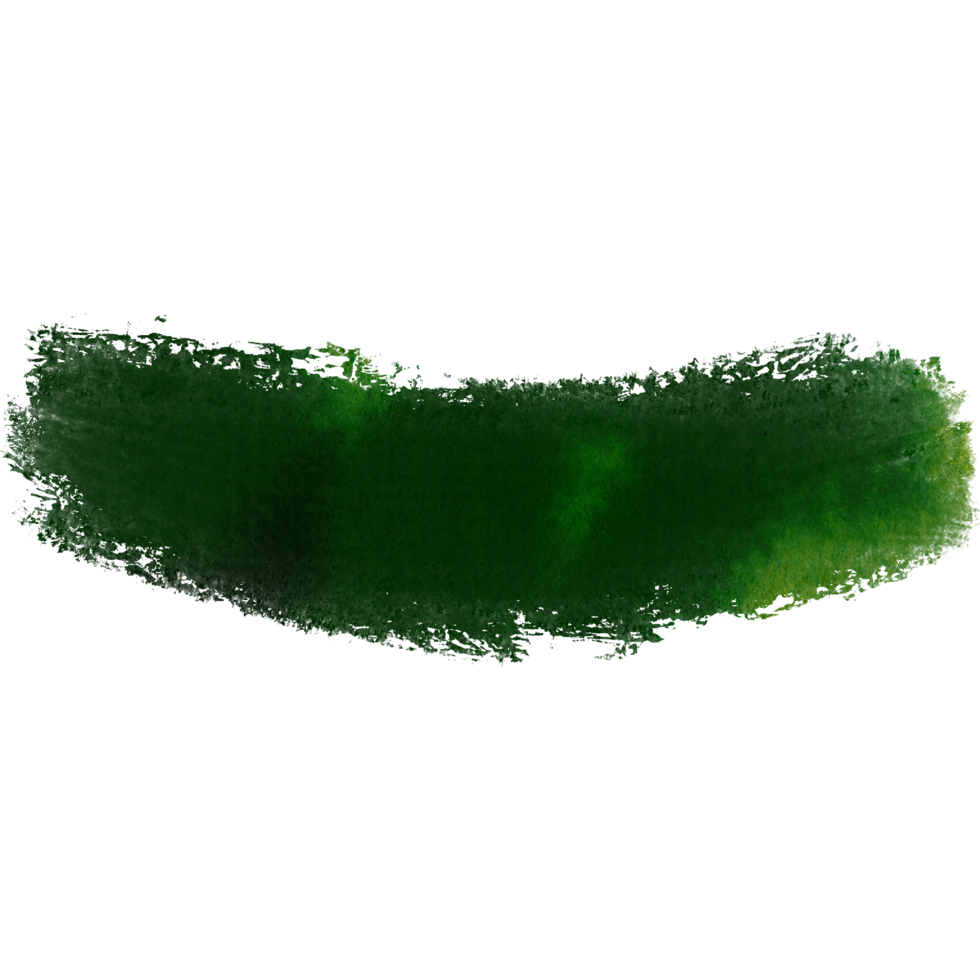 A rough stroke blending Green watercolor with hand drawn textures png
