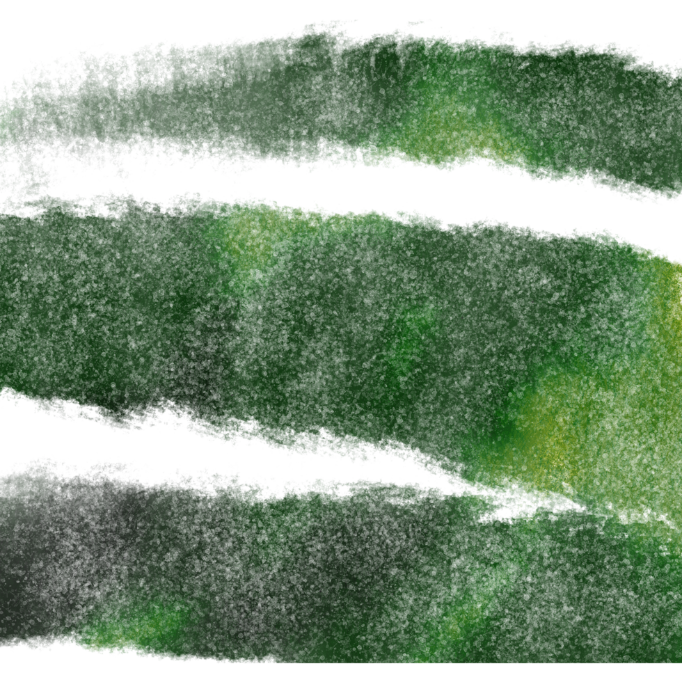 Rough Green watercolor stroke with gritty hand drawn textures png