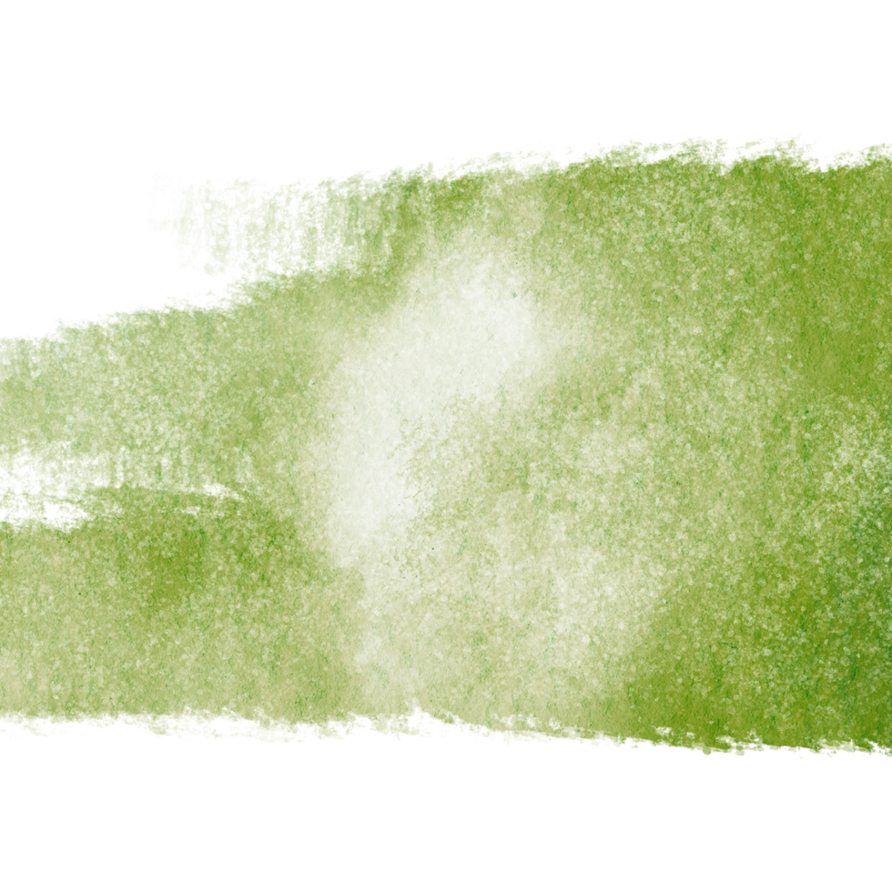 A rugged Green stroke with distressed grunge elements and smooth watercolor transitions png