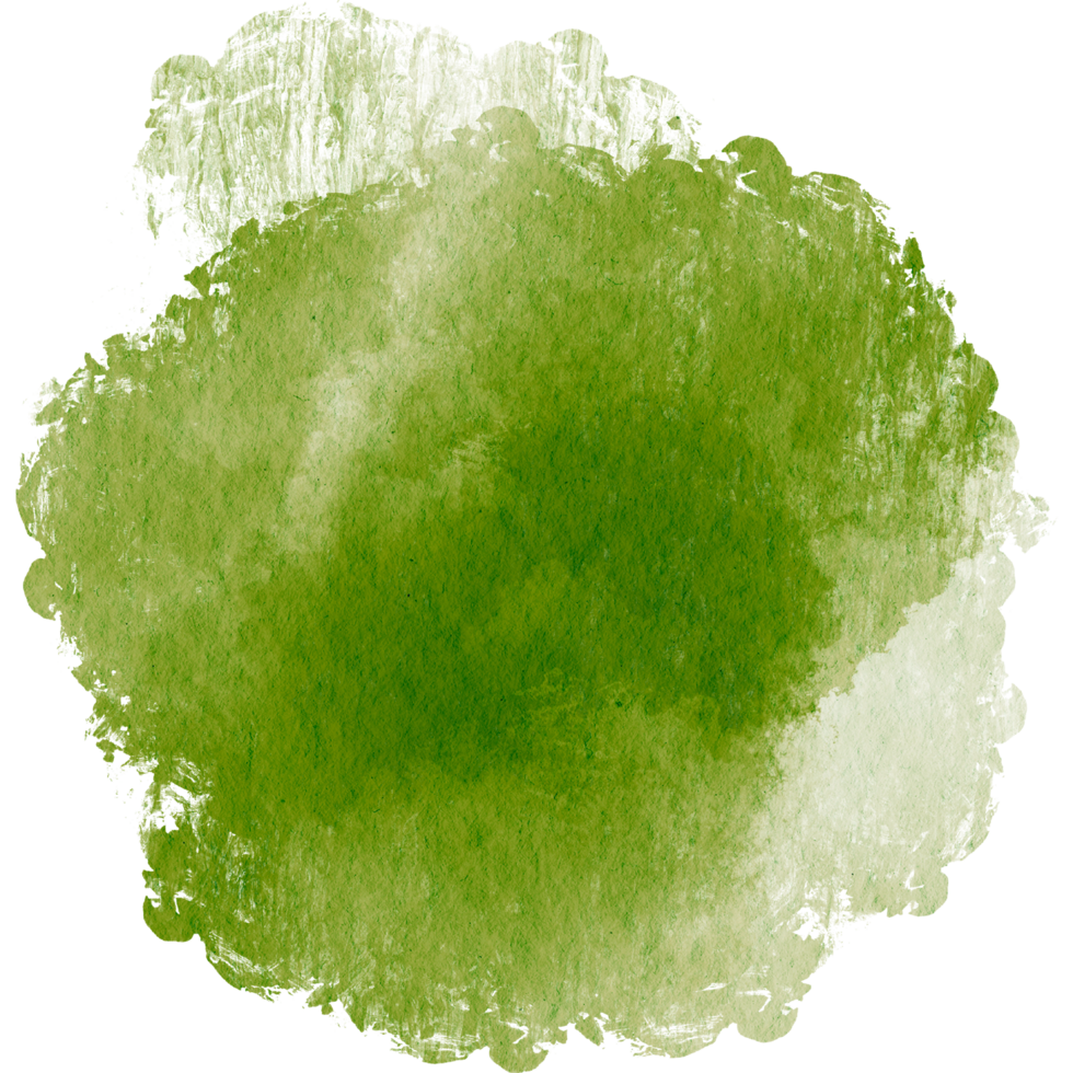 A faded Green stroke blending gritty grunge details with soft watercolor tones png