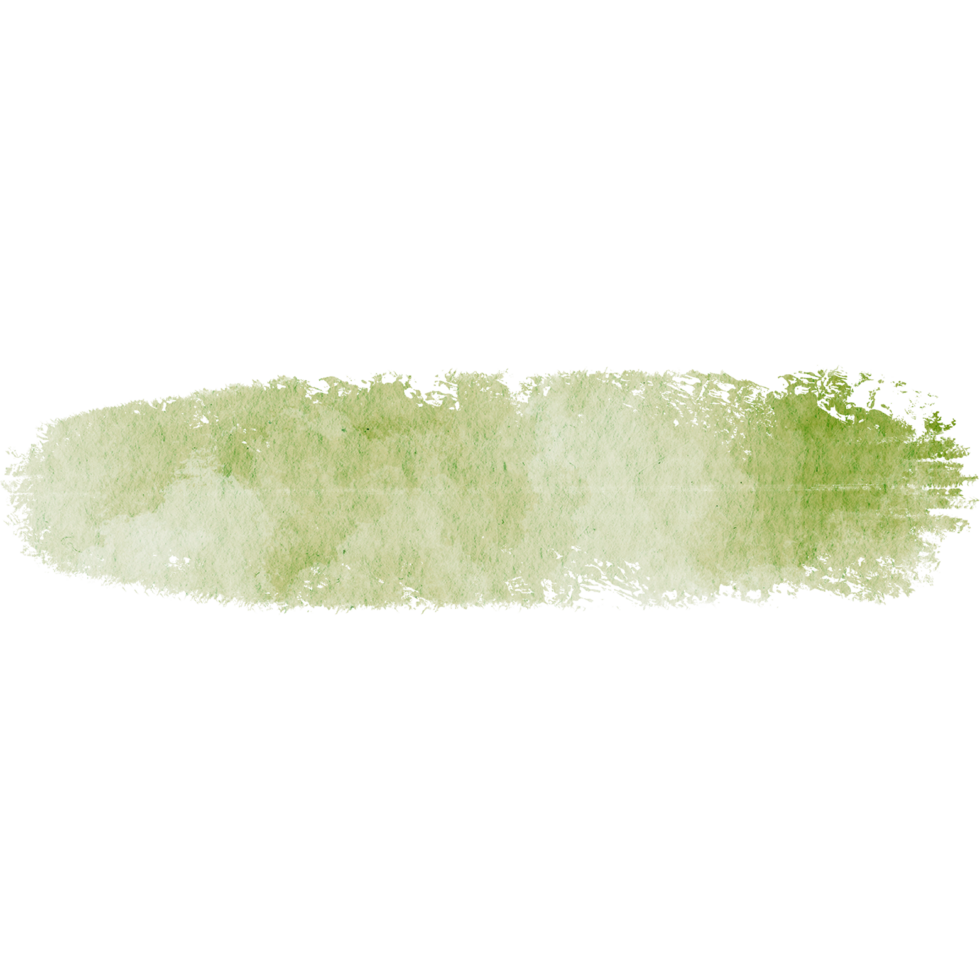 A textured Green stroke blending distressed grunge elements with smooth watercolor transitions png