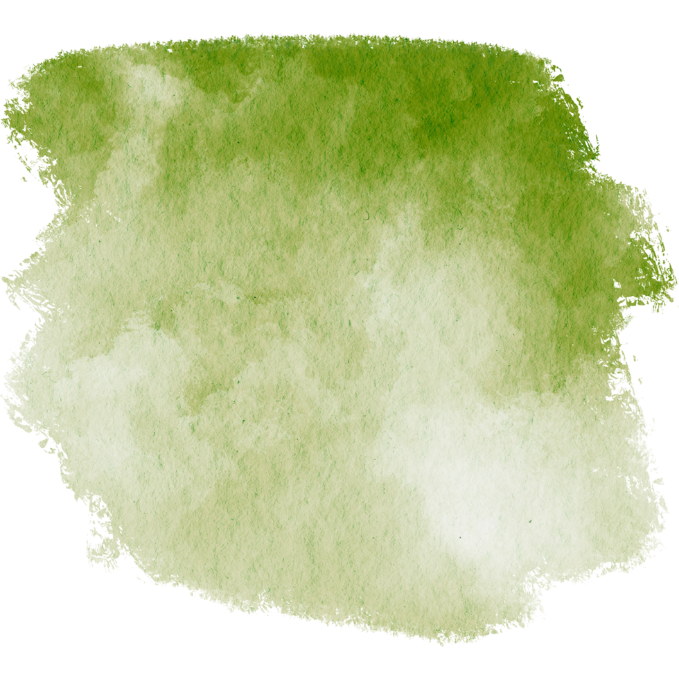 A rugged Green stroke blending rough textures with fluid watercolor tones png
