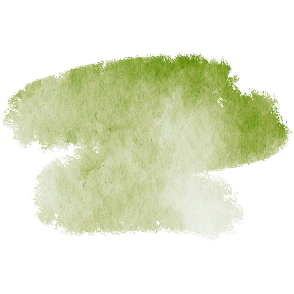A rough edged Green stroke blending gritty grunge textures with smooth watercolor effects png
