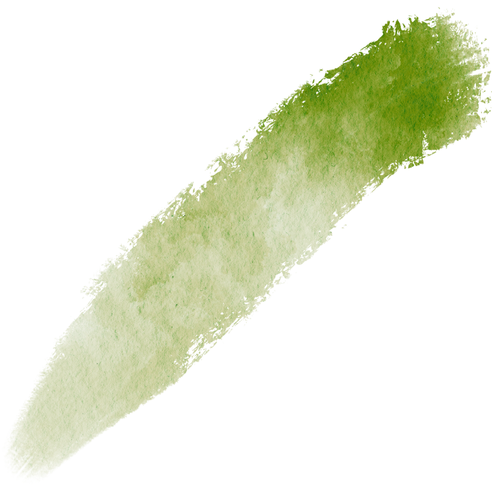 Green stroke blending rough grunge textures with soft watercolor washes png