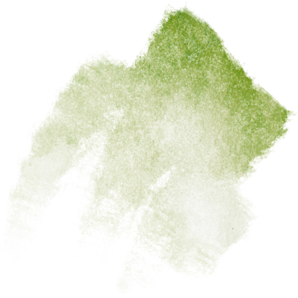 Green stroke blending rugged grunge elements with soft watercolor washes png