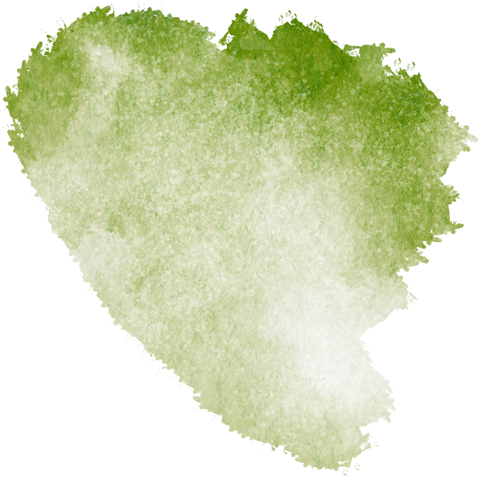 A rough Green stroke blending rough textures with smooth watercolor gradients png