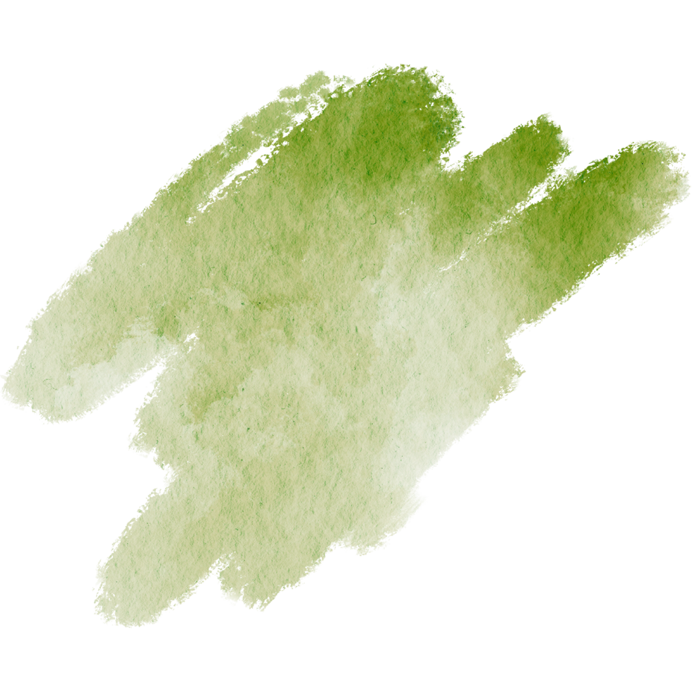 Green stroke blending gritty textures with soft watercolor blending png