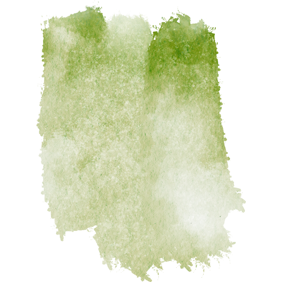 A rough Green stroke blending distressed textures with smooth watercolor blending png