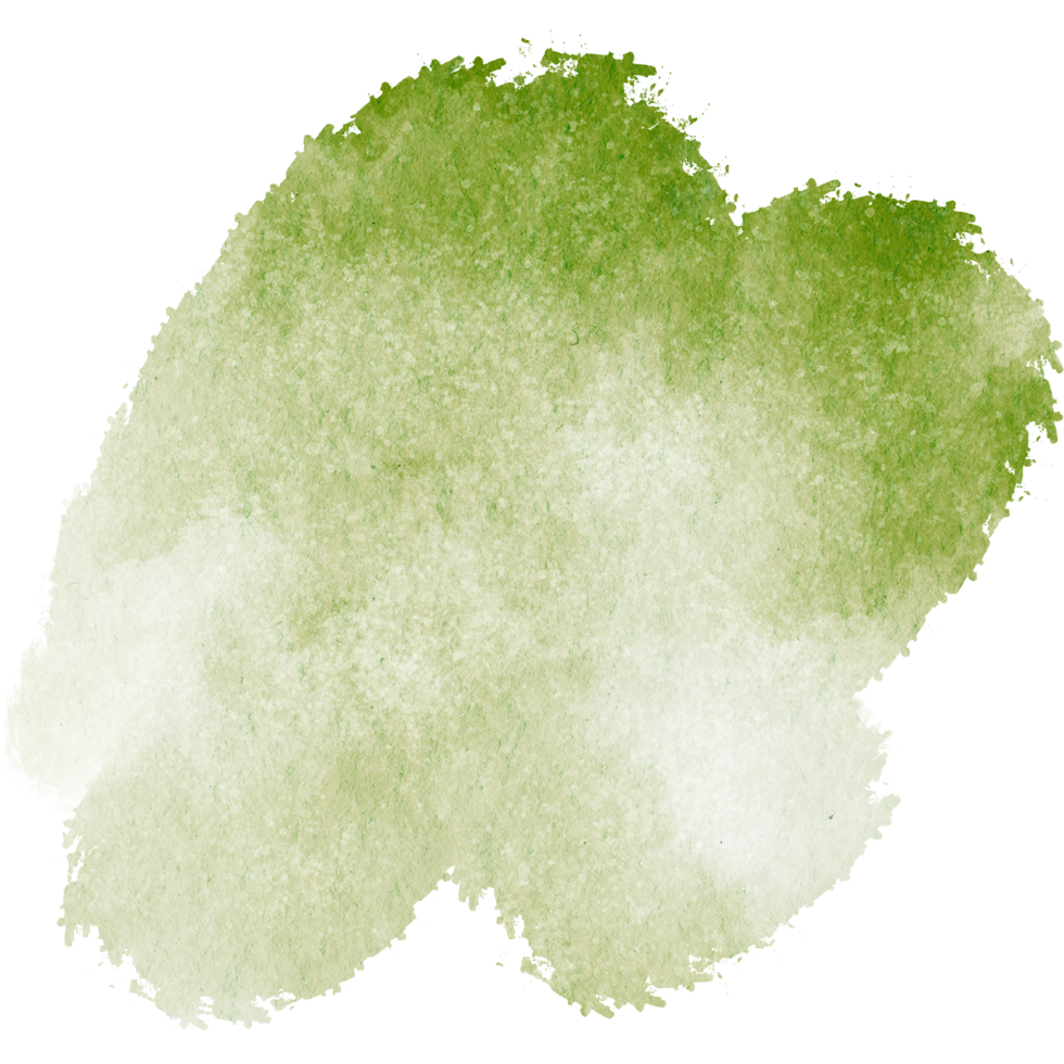 A rugged Green stroke blending gritty grunge textures with fluid watercolor blending png