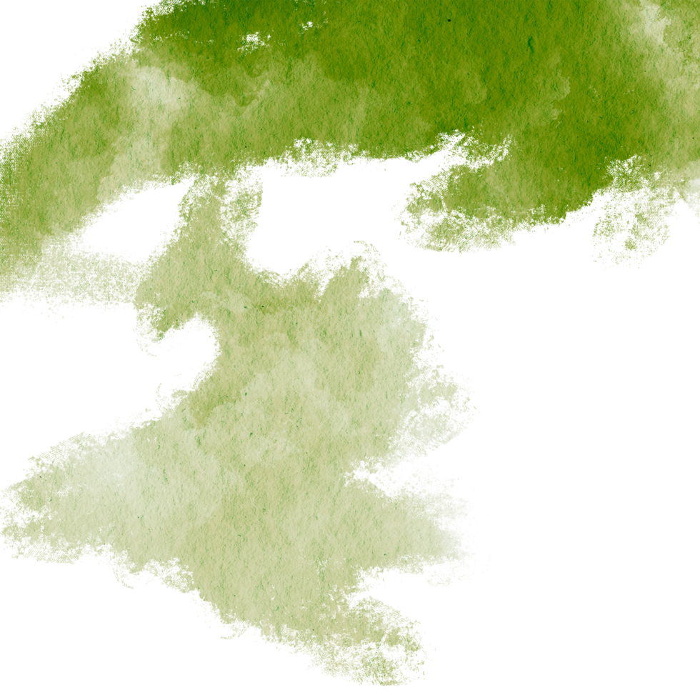 A rugged Green stroke blending gritty textures with soft watercolor gradients png