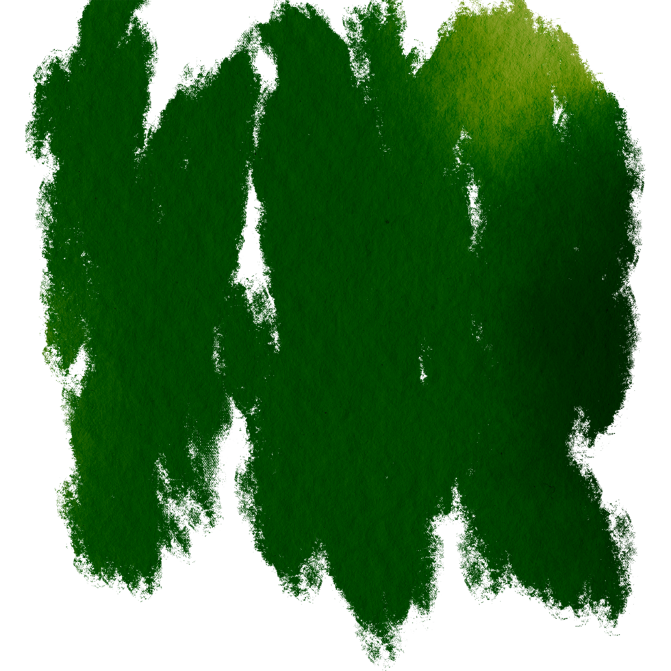 A bold Green stroke blending gritty textures with smooth watercolor effects png