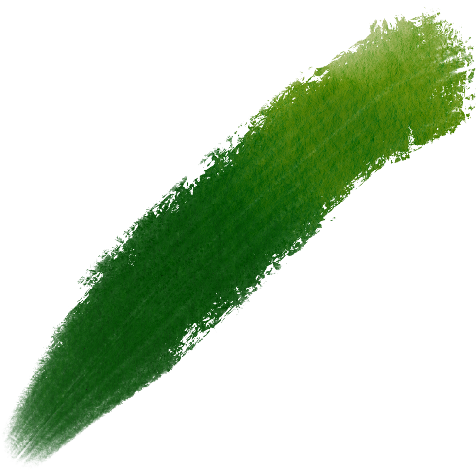 Green stroke merging grunge textures into smooth watercolor gradients png