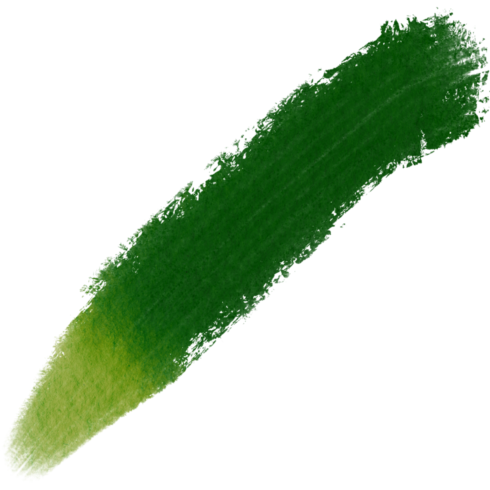 Textured Green stroke transitioning into gentle watercolor washes png