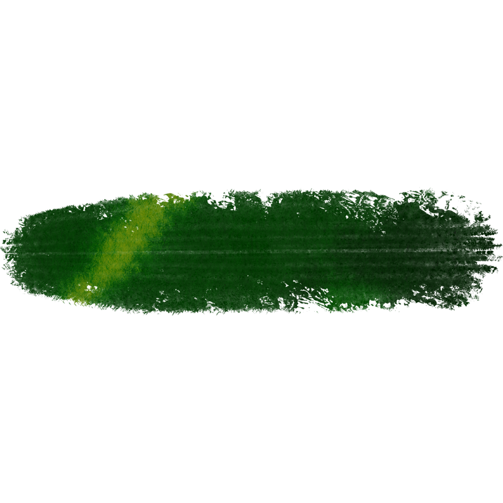 A textured Green brush stroke that fades seamlessly into smooth watercolor hues png