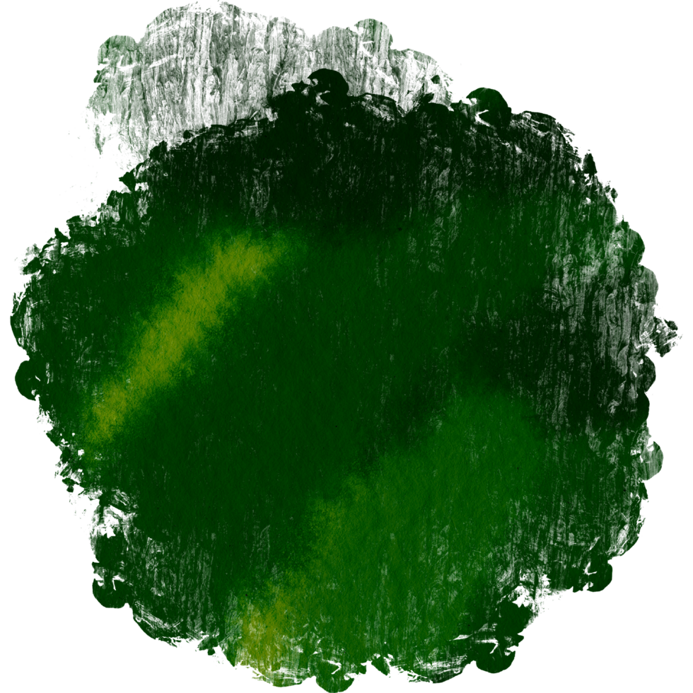 Textured Green stroke flowing into smooth watercolor gradients png