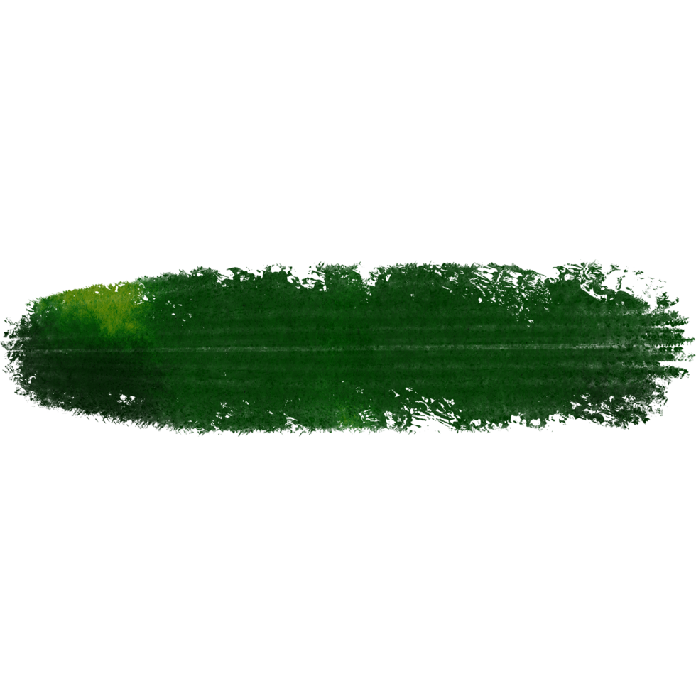 Green stroke fading from rough edges into smooth watercolor gradients png