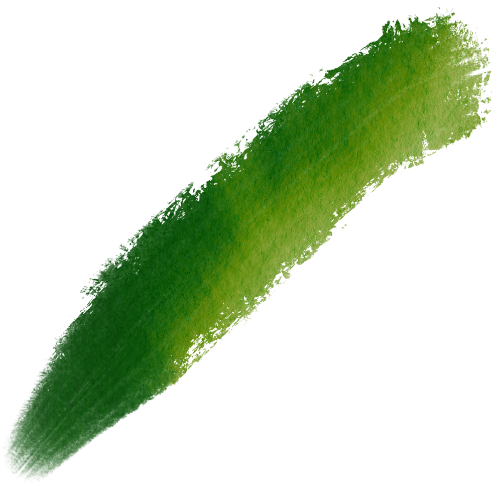 A soft Green brush stroke with raw rough grunge edges and watercolor hues png