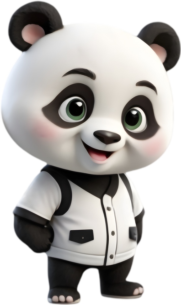 Grinning Panda Mascot Ready for Baseball. . png