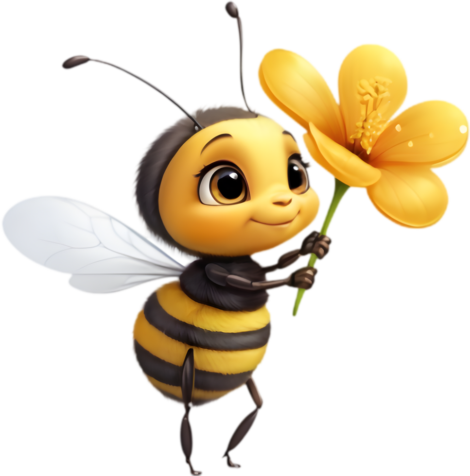 Cheerful Pollinator Friend for Nature Center Brochures. . png