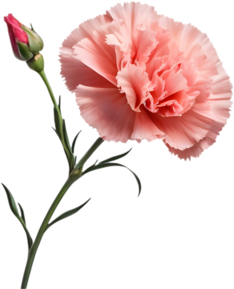 Charming Pink Carnation Art for Home Projects. . png