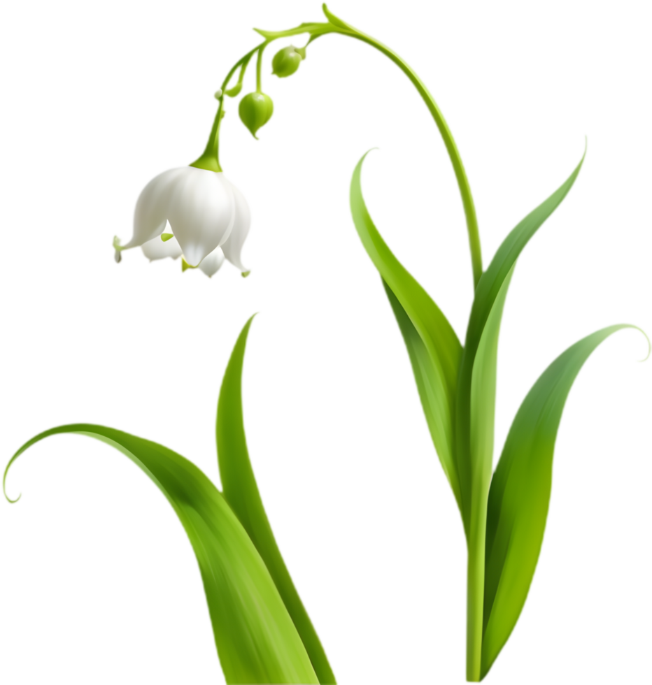 Lily of the Valley Spring Flower Art. . png