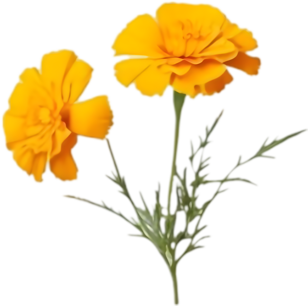 Stylish Marigold Flower Art for Home Offices. . png